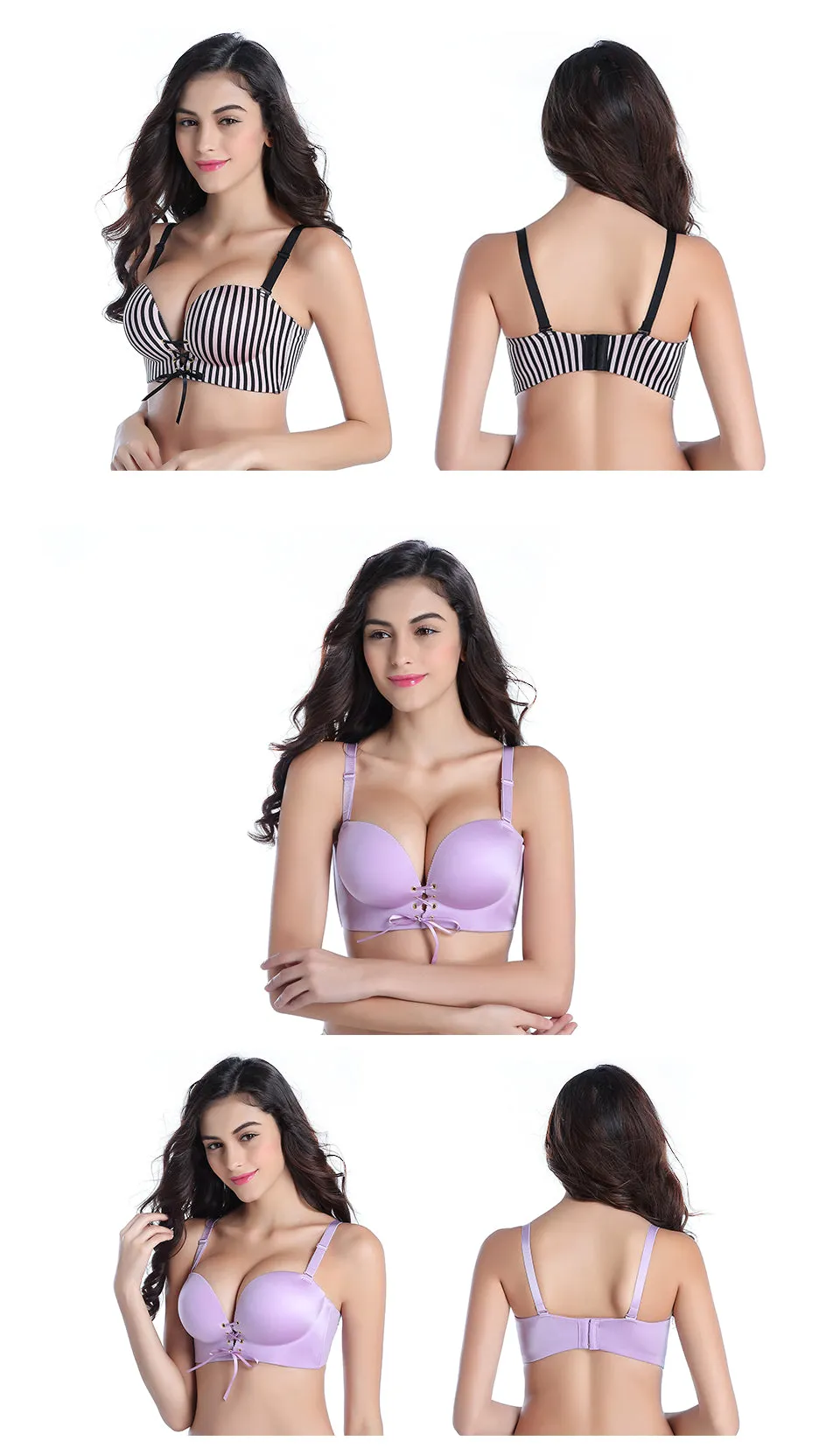 Padded Push Up Bras Add Two Cups Bra for Women