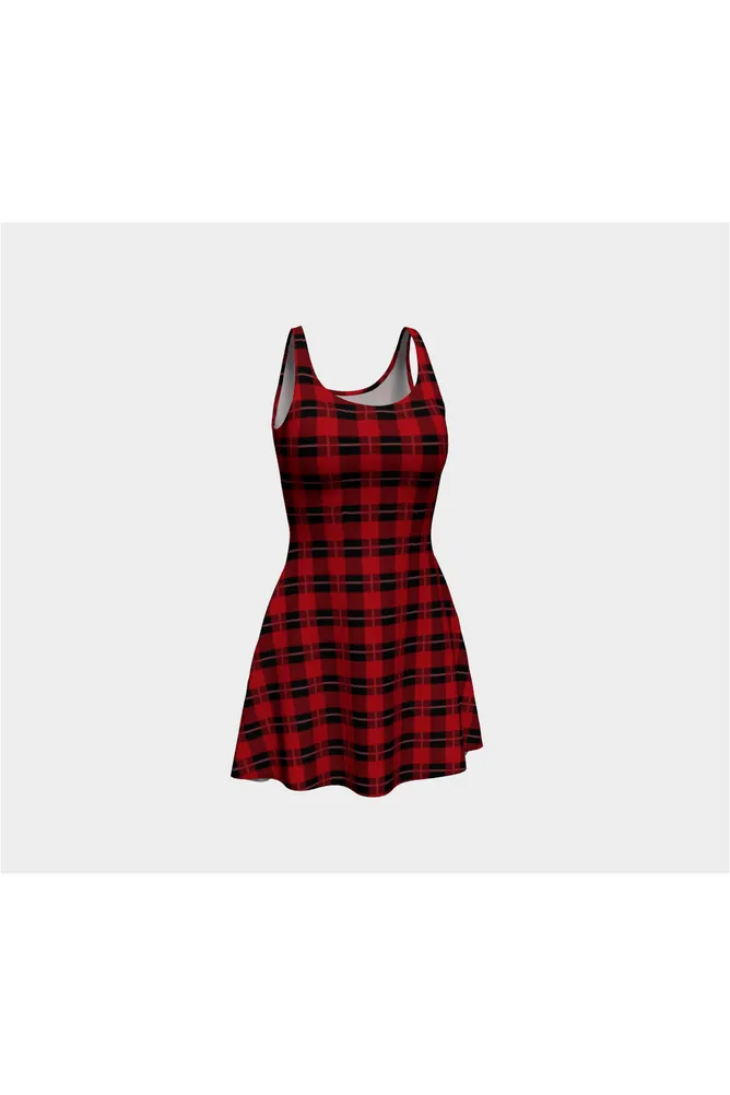 Plaid Touch Flare Dress