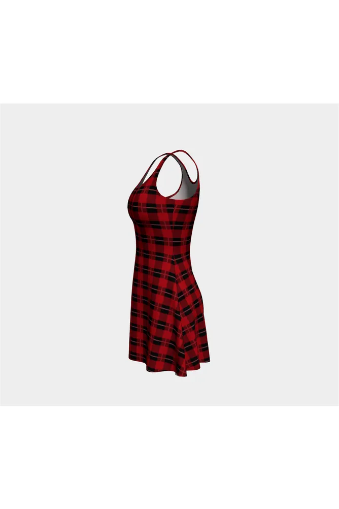 Plaid Touch Flare Dress