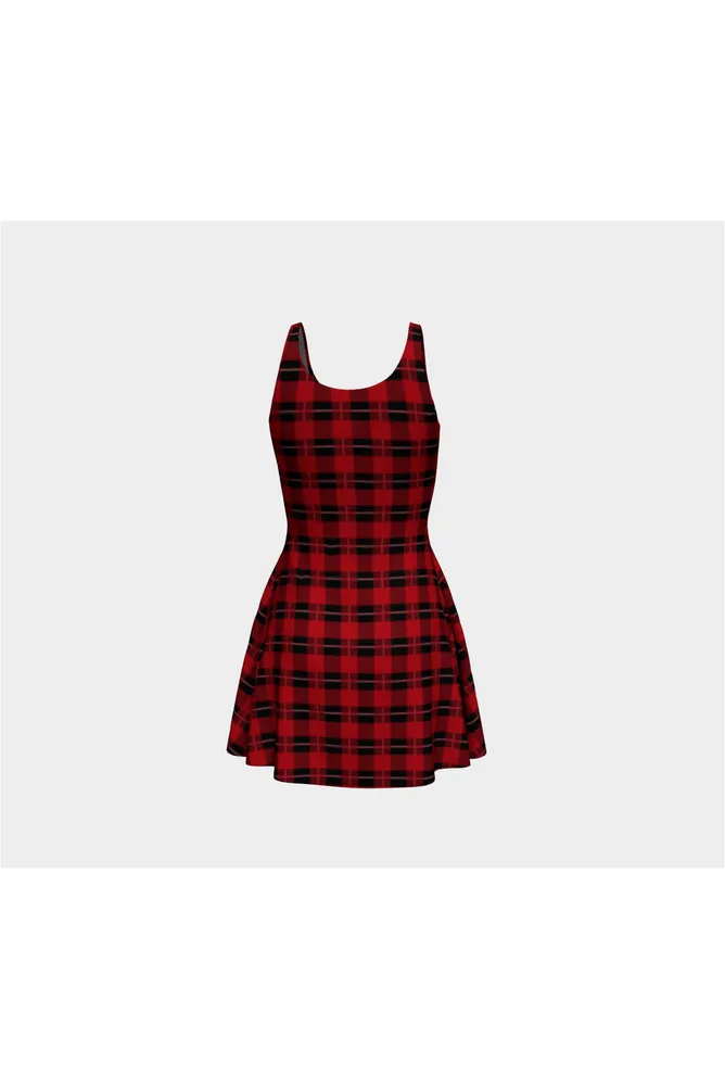 Plaid Touch Flare Dress