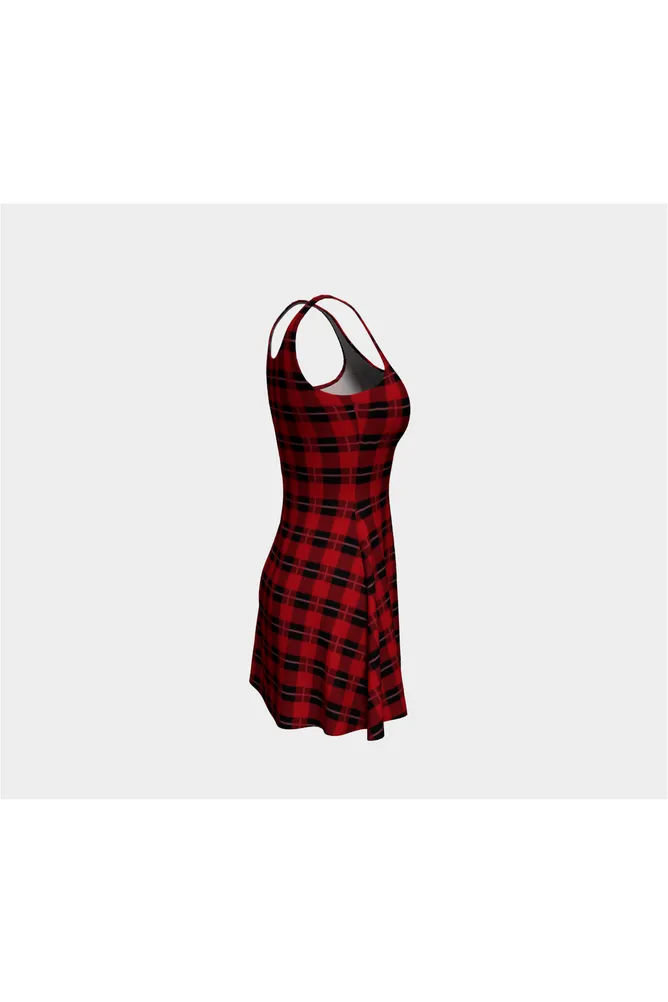 Plaid Touch Flare Dress