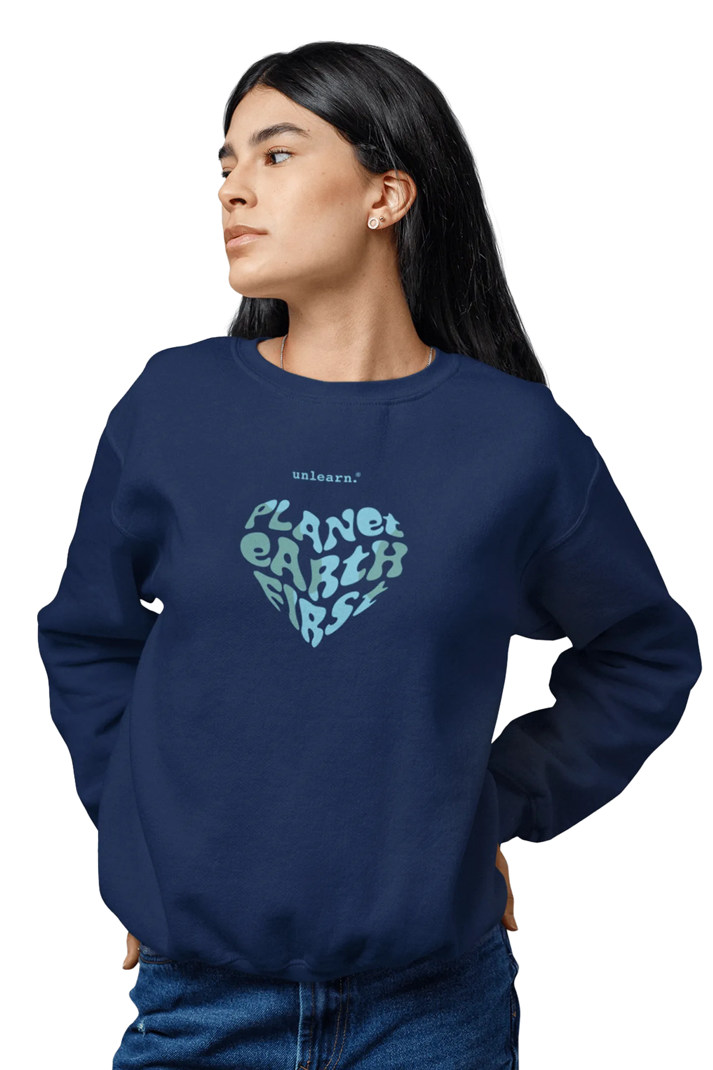 Planet Earth First - Relaxed Fit Fleece Crewneck Sweatshirt