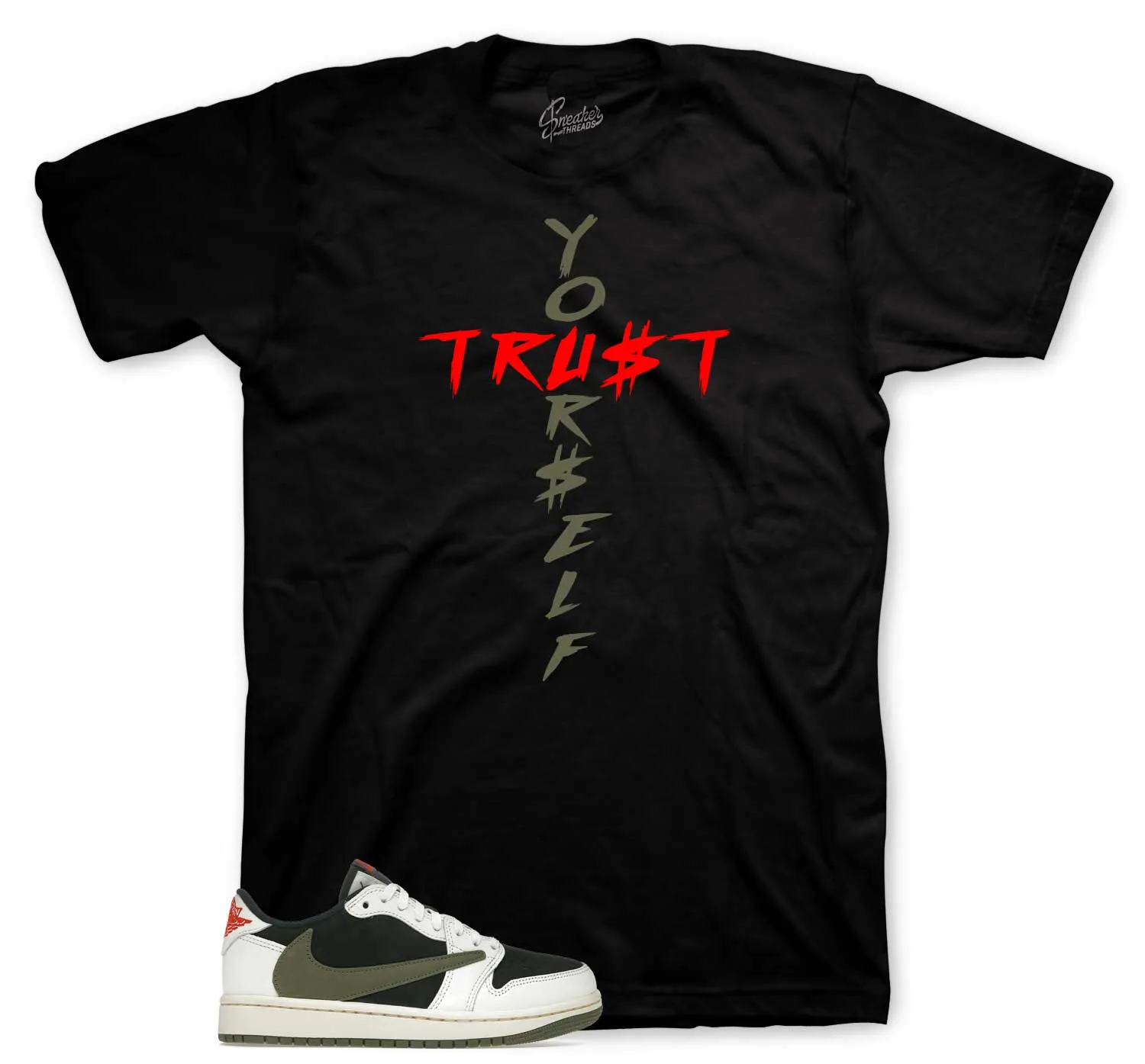 Retro 1 Olive Trust Yourself Shirt