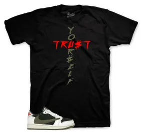 Retro 1 Olive Trust Yourself Shirt