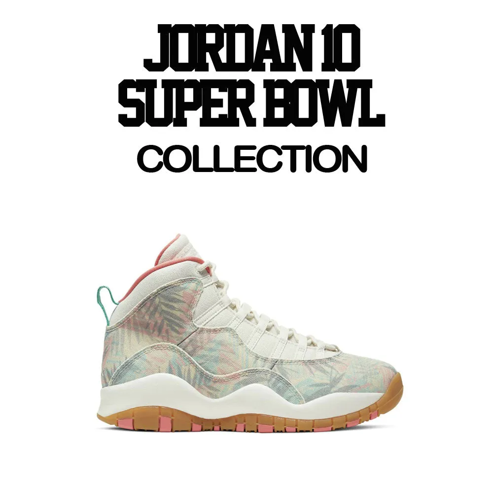 Retro 10 Super Bowl LIV Shirt - Living Life - Natural