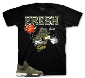 Retro 4 Craft Olive Fly Kicks Shirt