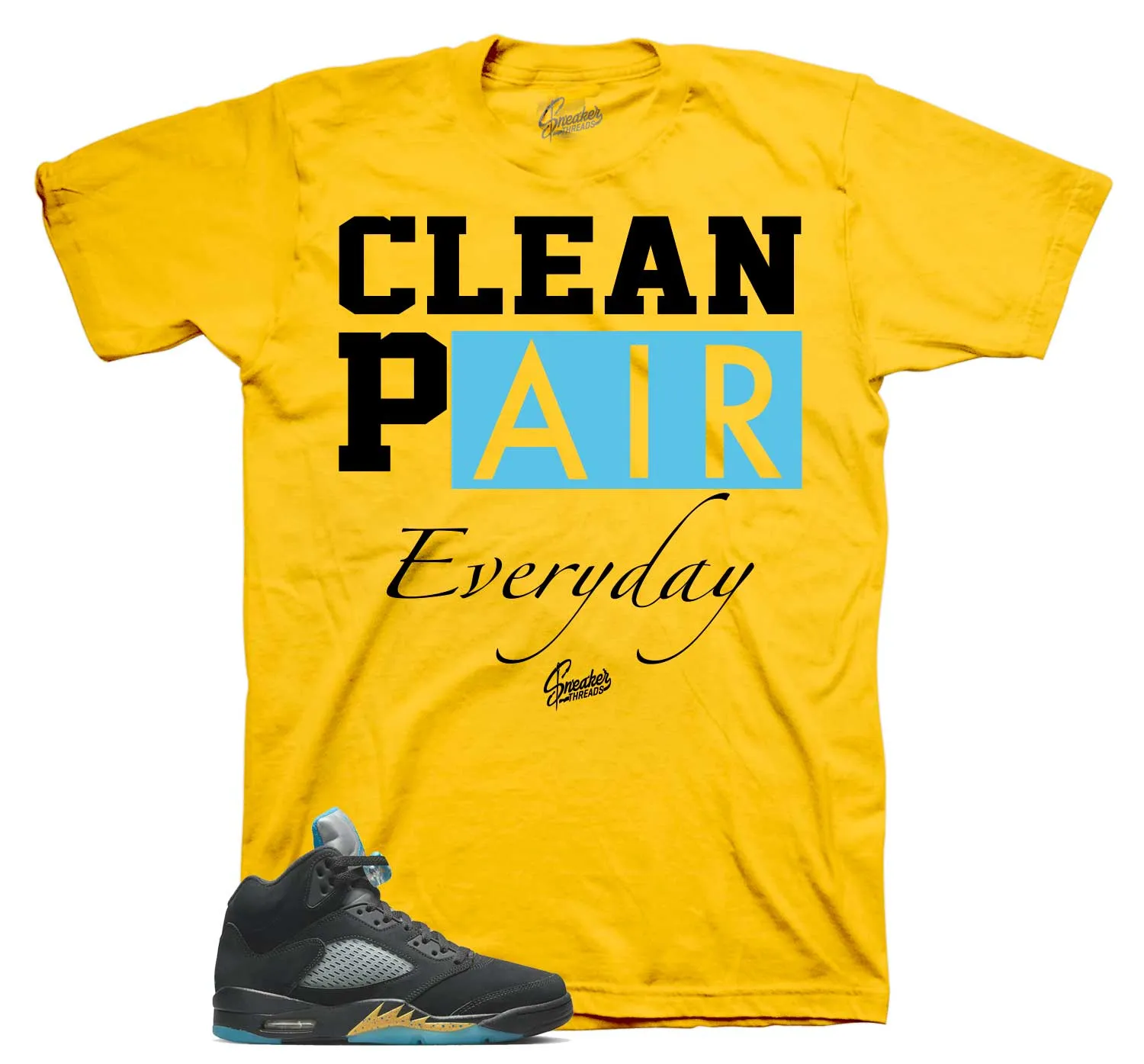 Retro 5 Aqua Clean Pair Shirt