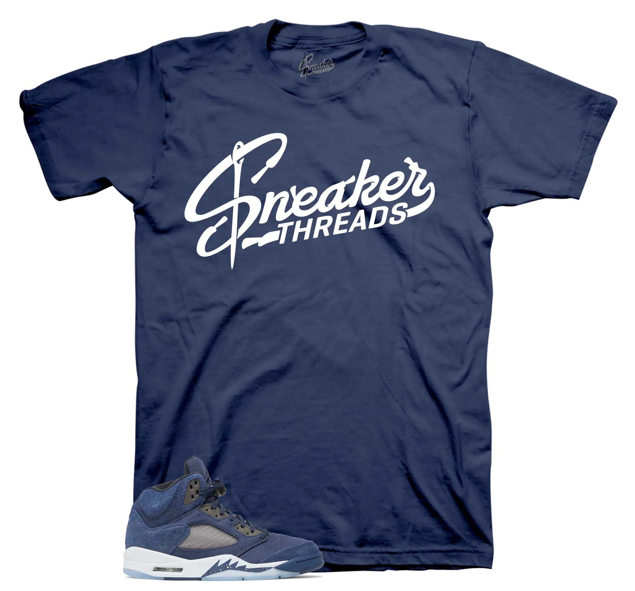 Retro 5 Midnight Navy St Logo Shirt