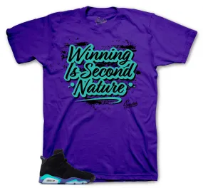 Retro 6 Aqua Second Nature Shirt