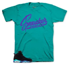 Retro 6 Aqua ST Logo Shirt