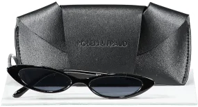 Roberi & Fraud Black Frances Sunglasses  in case