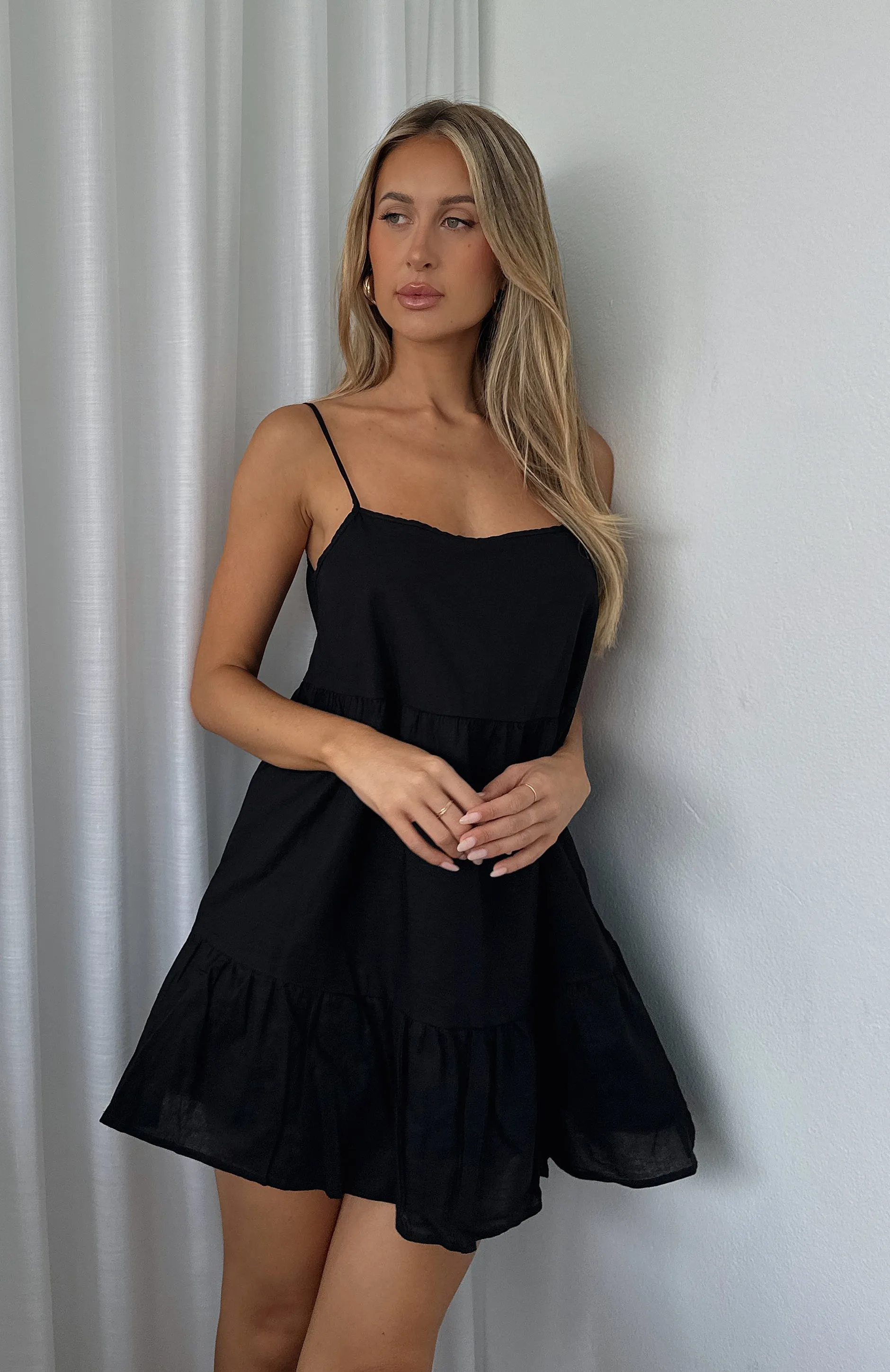 She's The Boss Mini Dress Black