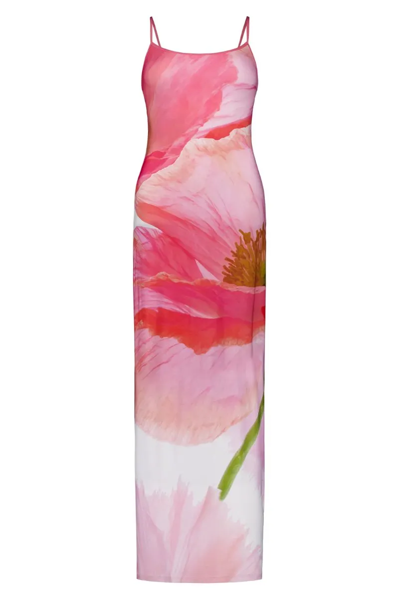 SLIP DRESS - PINK SAFARI