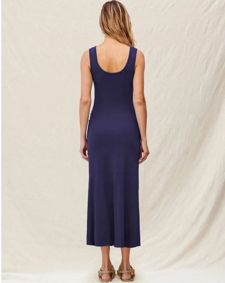 Sundry Twistfront Sleeveless Maxi Dress