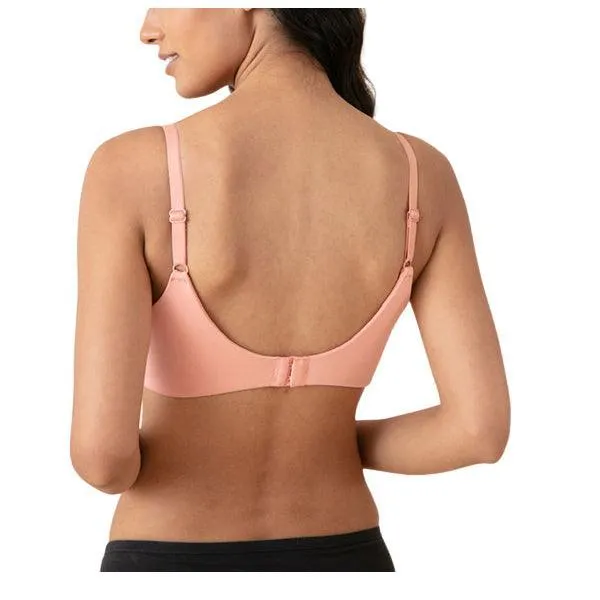 T-shirt Padded Wireless Bra With Broad Smooth Wings | Cotton Everday Bra- Pink