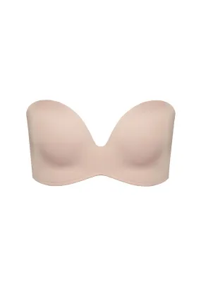 Ultimate Strapless Under Wire Push Up Bra - Nude