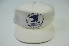 USPS Salt Lake City Division 1990 Post Office Vintage 90's Adjustable Snapback Hat