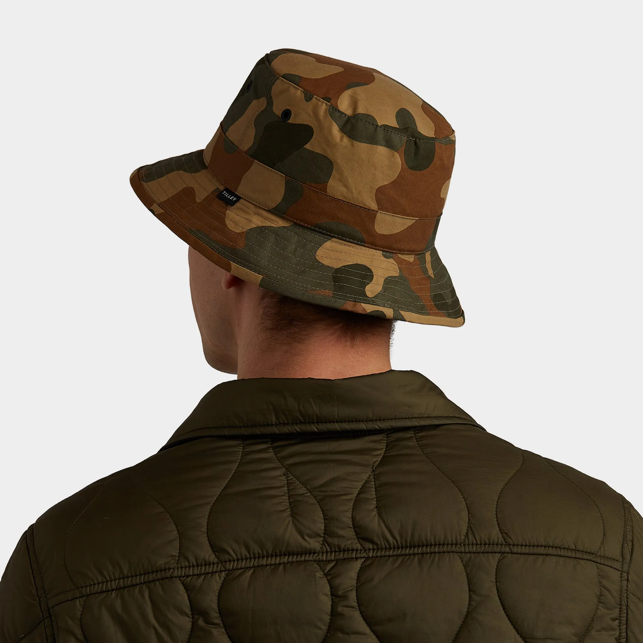 Waxed Camo Bucket Hat