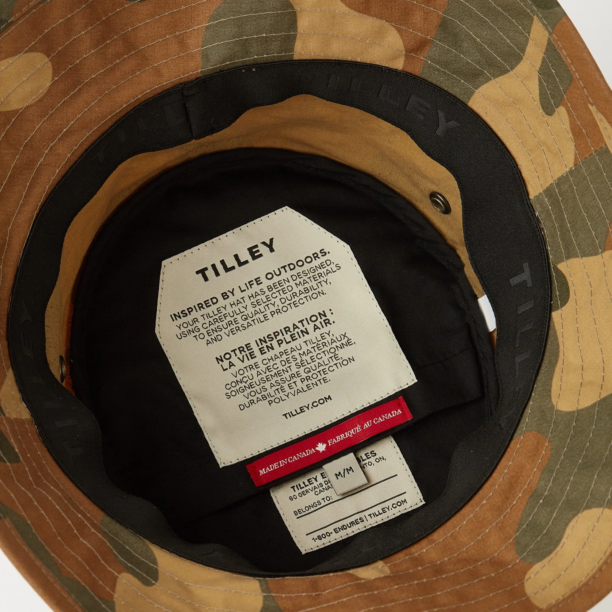 Waxed Camo Bucket Hat