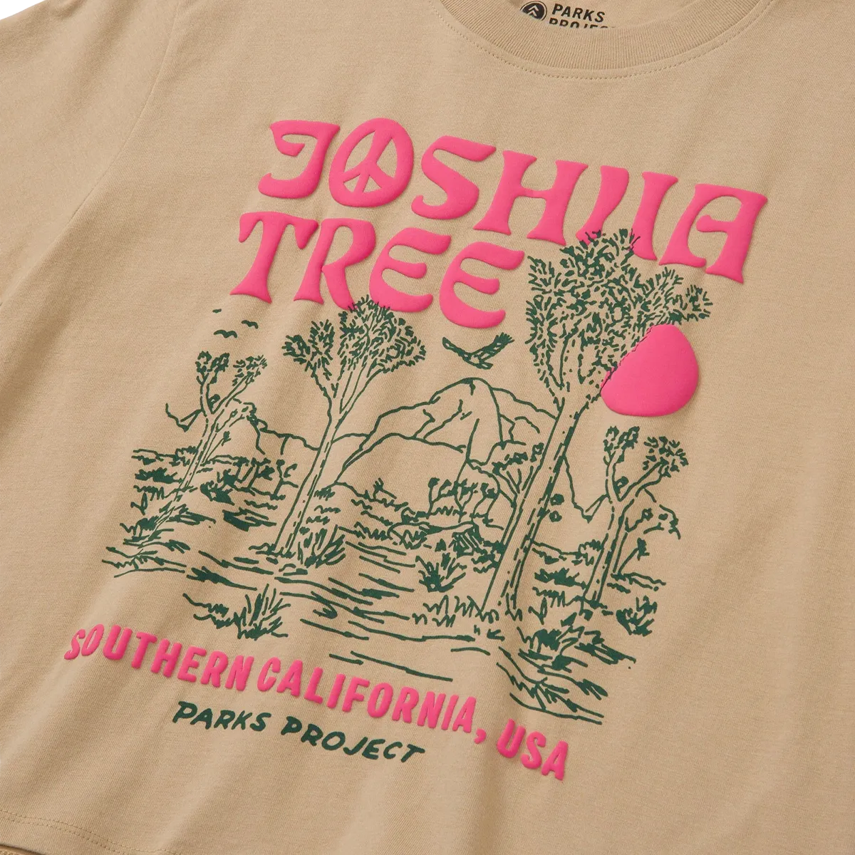 Women's Joshua Tree Puff Print Boxy Tee