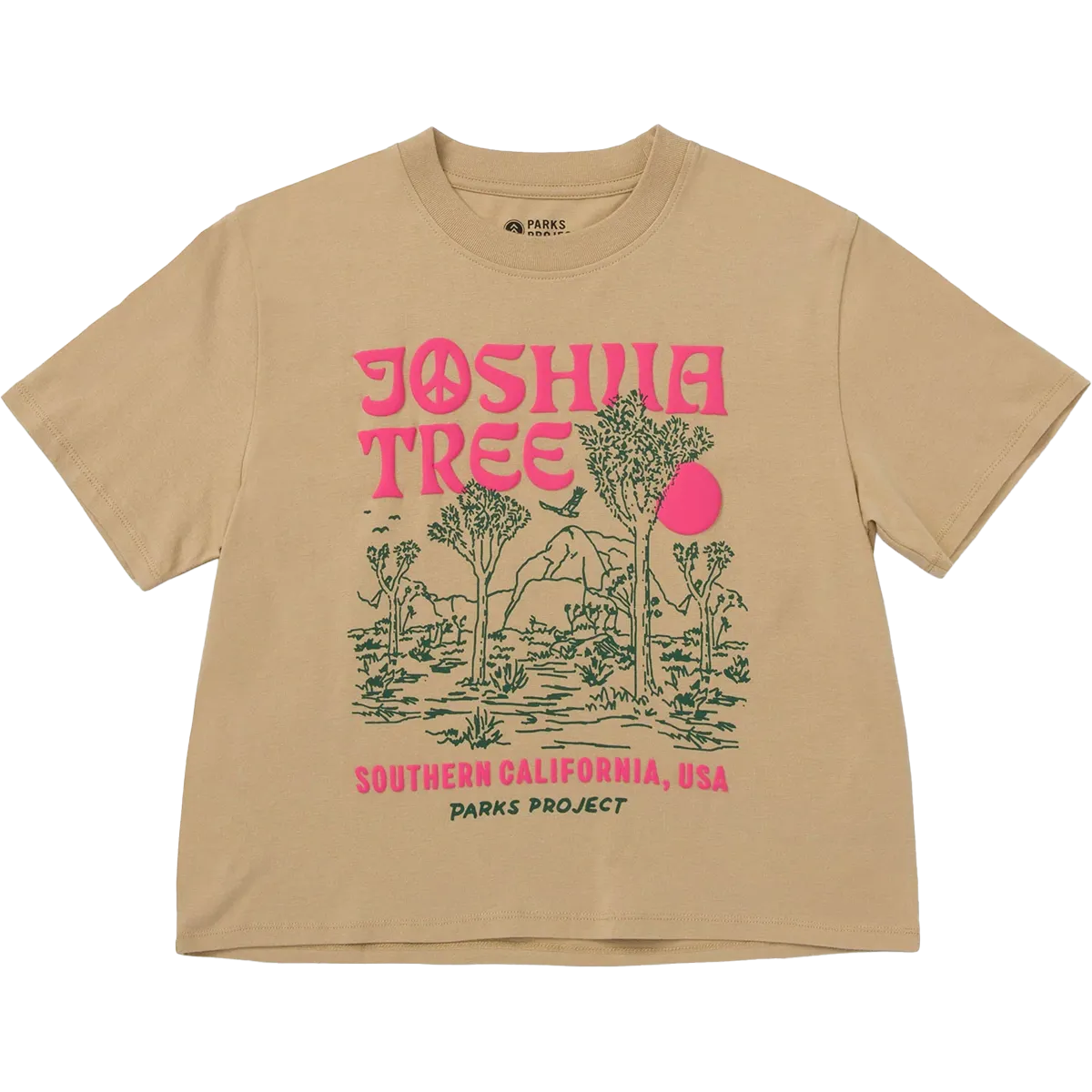 Women's Joshua Tree Puff Print Boxy Tee